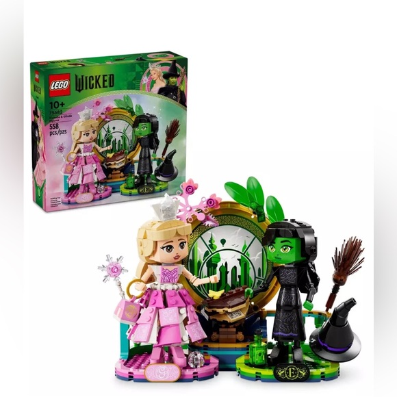 🌀LEGO WICKED ELPHABA AND GLINDA FIGURES 75682 BUILDING KIT - NWT - Picture 2 of 10